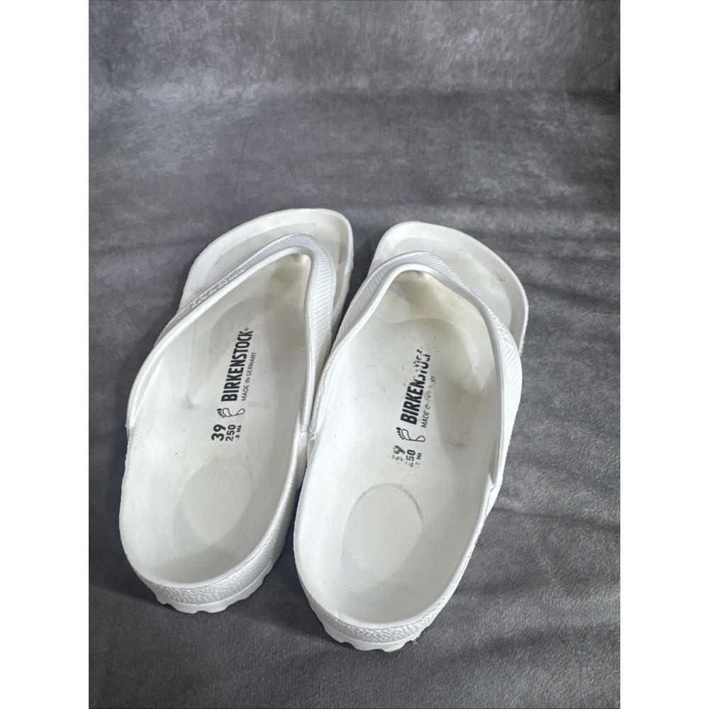 Birkenstock White Honolulu Eva Flip Flops Sandals Womens Size 39 9 - Picture 2 of 6